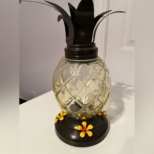 Glass Hummingbird Feeder